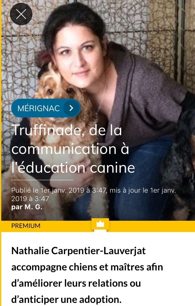 photo article TRUFFINADE e1547201690689 - Truffinade, de la communication à l'éducation canine