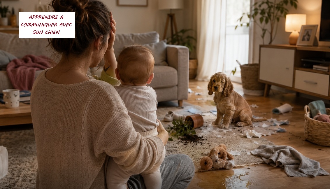 Mon chiot détruit tout chez moi, que faire ?